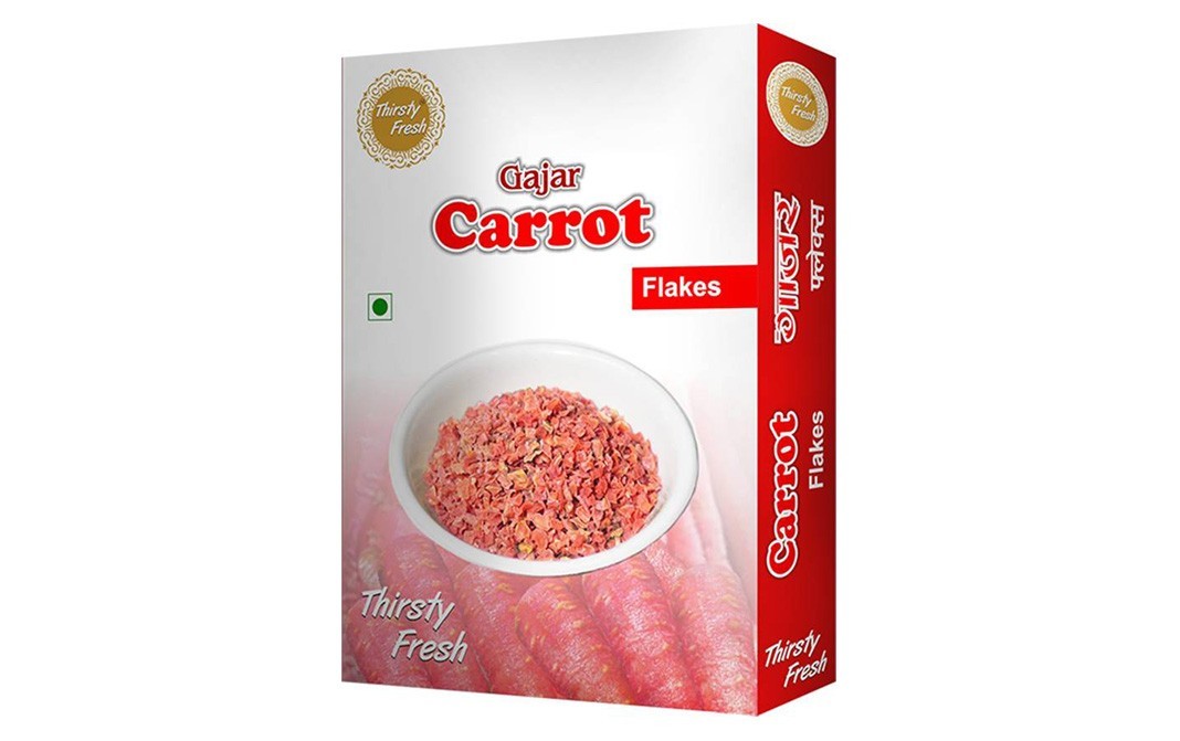 Thirsty Fresh Carrot (Gajar) Flakes    Box  75 grams